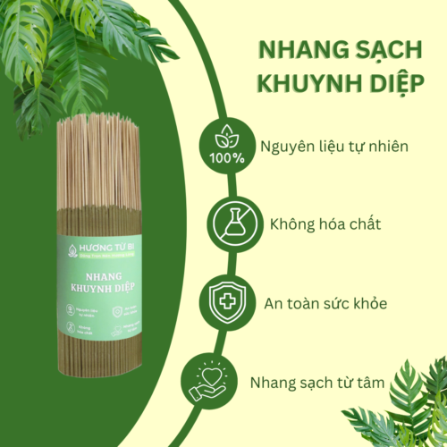 Nhang khuynh diệp sạch do Hương Từ Bi sản xuất